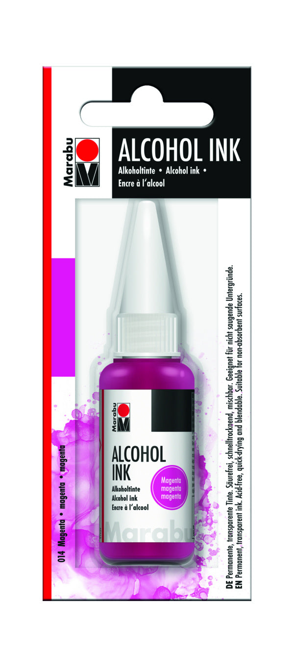 Alkoholimuste 20ml pinkki, Marabu Alcohol ink 014 magenta Online Hot Sale