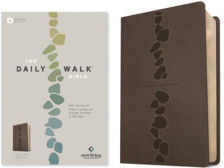 Daily Walk Bible Nlt, Filament Enabled (Leatherlike, Stepping Stones Dark Taupe), The Hot on Sale