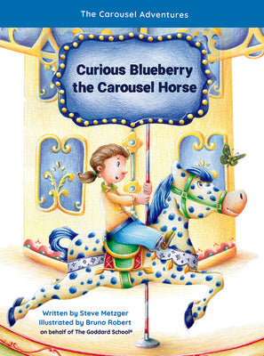 Curious Blueberry the Carousel Horse Cheap